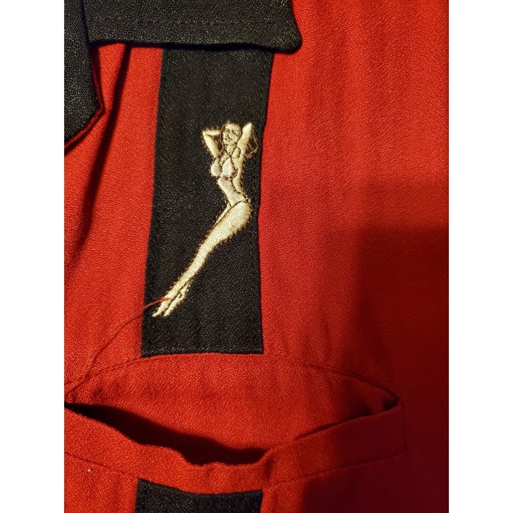 da vinci bowling shirt Pin Up Girl Mens LARGE